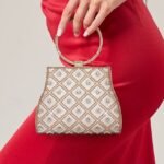 Women's Rhinestone Embellished Evening Clutch Bag –