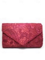 Elegant Pearl Handle Floral Clutch Bag for Women - Image 15