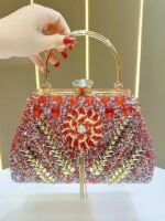 15Pcs Women's Sequin Beaded Evening Clutch Bag, Polyester Luxury - Image 13