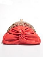 Women's Faux Leather Evening Clutch Bag – Rhinestone - Image 5