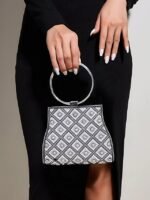 Women's Rhinestone Embellished Evening Clutch Bag – - Image 3