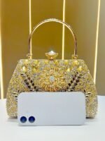 15Pcs Women's Sequin Beaded Evening Clutch Bag, Polyester Luxury - Image 8