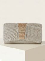 Elegant Pearl Handle Floral Clutch Bag for Women - Image 14