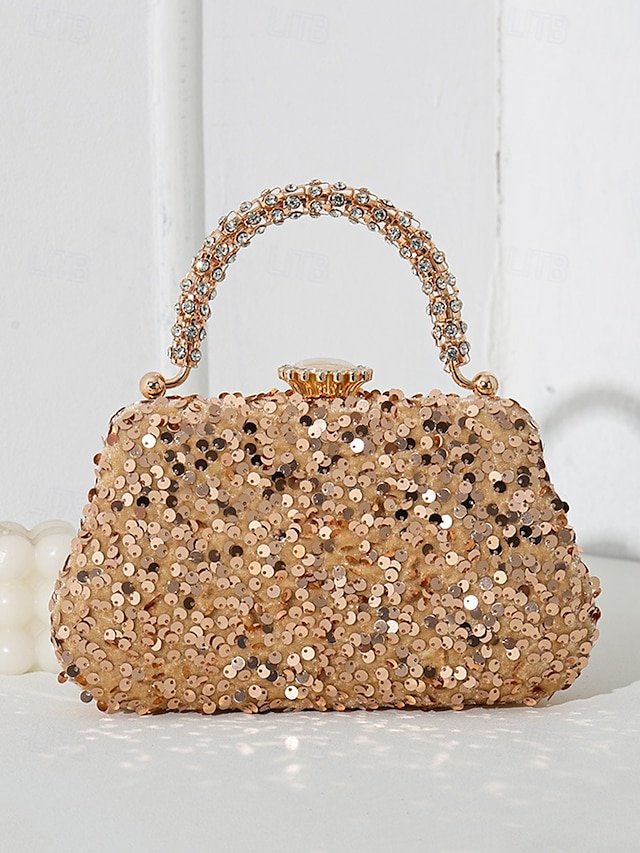 qwxskw1737545655752 Elegant Pearl Handle Floral Clutch Bag for Women - Image 1
