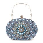 Elegant Pearl Handle Floral Clutch Bag for Women - Image 21