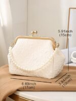 Women's Pearl Handle Vintage Clutch Purse – Elegant - Image 11