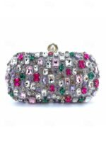 Elegant Pearl Handle Floral Clutch Bag for Women - Image 14