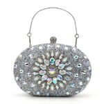 Elegant Pearl Handle Floral Clutch Bag for Women - Image 18