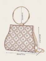 Women's Rhinestone Embellished Evening Clutch Bag – - Image 6