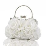 18Pcs Elegant Red Floral Evening Clutch Bag – Vintage Rose Design - Image 8