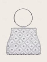 Women's Rhinestone Embellished Evening Clutch Bag – - Image 10