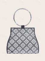 Women's Rhinestone Embellished Evening Clutch Bag – - Image 9