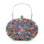 Elegant Pearl Handle Floral Clutch Bag for Women - Image 17