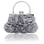 18Pcs Elegant Red Floral Evening Clutch Bag – Vintage Rose Design - Image 9