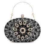 Elegant Pearl Handle Floral Clutch Bag for Women - Image 15