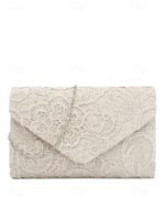 Elegant Pearl Handle Floral Clutch Bag for Women - Image 5